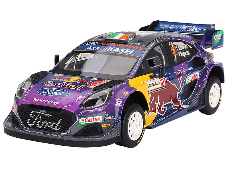 2022 Ford Puma Rally1 #42 Craig Breen - Paul Nagle "M-Sport Ford WRT" 2nd Place "Rally Italia Sardegna" (Top Speed) 1/18