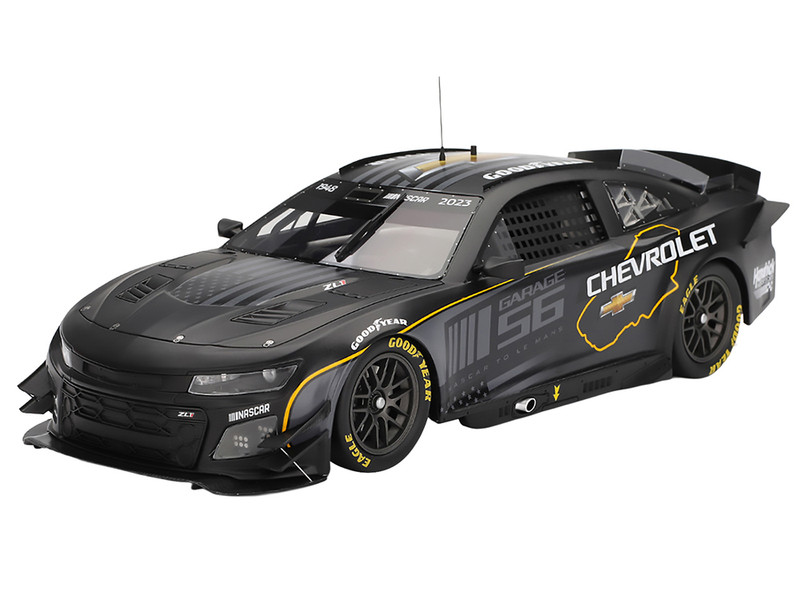 Chevrolet Camaro ZL1 #24 "Hendrick Motorsports Test Car" Matt Black with Graphics (Top Speed) 1/18