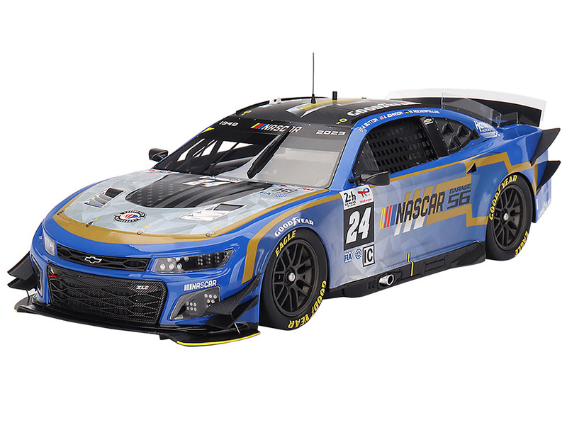 2023 Chevrolet Camaro ZL1 #24 Jenson Button - Jimmie Johnson - Mike Rockenfeller "Hendrick Motorsports - NASCAR Next Gen Garage 56" Innovative "24 Hours of Le Mans" (Top Speed) 1/18
