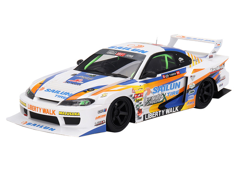 2023 Nissan LB-Super Silhouette S15 SILVIA #555 Yukio Fausto "Formula Drift Japan" (Top Speed) 1/18
