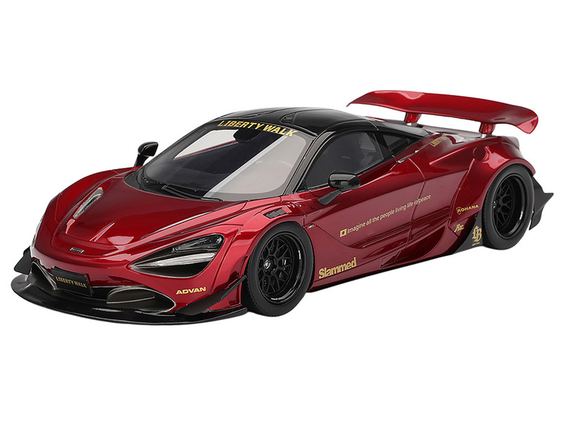 McLaren 720S "LB-Works" Gem Red Metallic with Black Top (Top Speed) 1/18