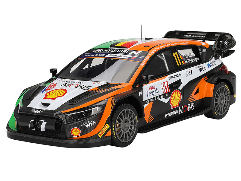2023 Hyundai i20 N Rally1 Hybrid #11 Thierry Neuville - Martijn Wydaeghe "Hyundai Shell Mobis WRT" Winner "Rally Croatia Power Stage" (Top Speed) 1/18