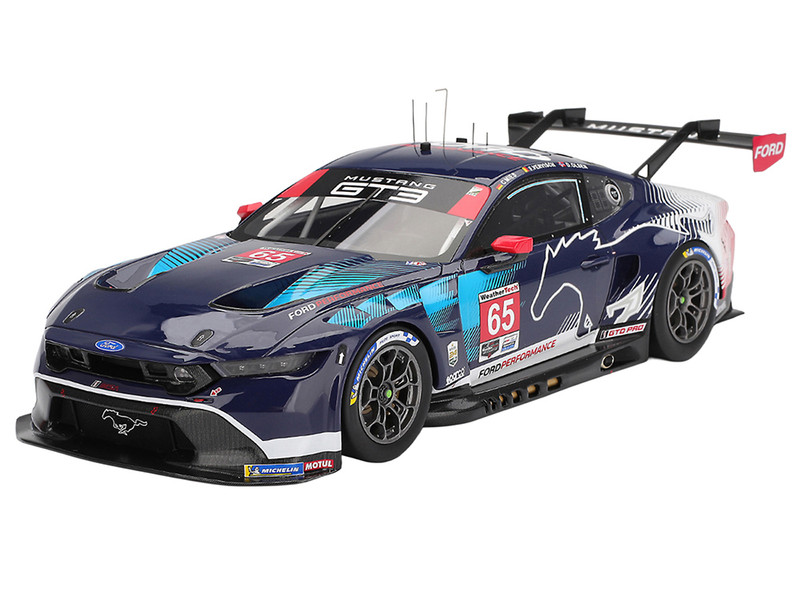 2025 Ford Mustang GT3 #65 Christopher Mies - Dennis Olsen - Frederic Vervisch "Ford Multimatic Motorsports" GTD Pro Class Winner IMSA "24 Hours of Daytona" (Top Speed) 1/18
