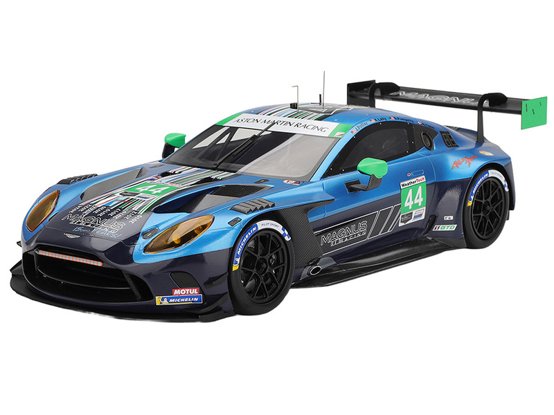 2025 Aston Martin Vantage GT3 EVO #44 Andy Lally - John Potter - Spencer Pumpelly - Nicki Thiim "Magnus Racing" IMSA "24 Hours of Daytona" (Top Speed) 1/18