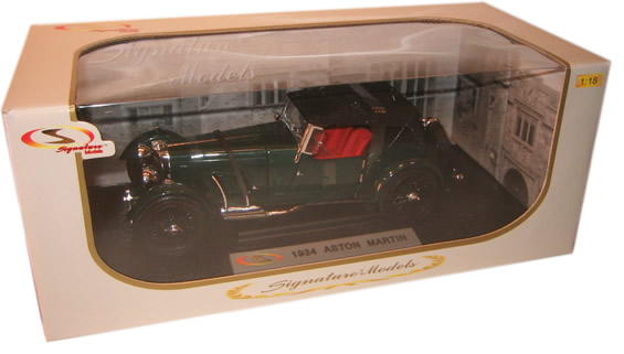 1934 Aston Martin MKII - Dark Green (Signature) 1/18