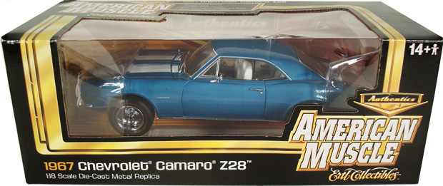 1967 Chevy Camaro Z/28 - Marina Blue (Ertl American Muscle) 1/18
