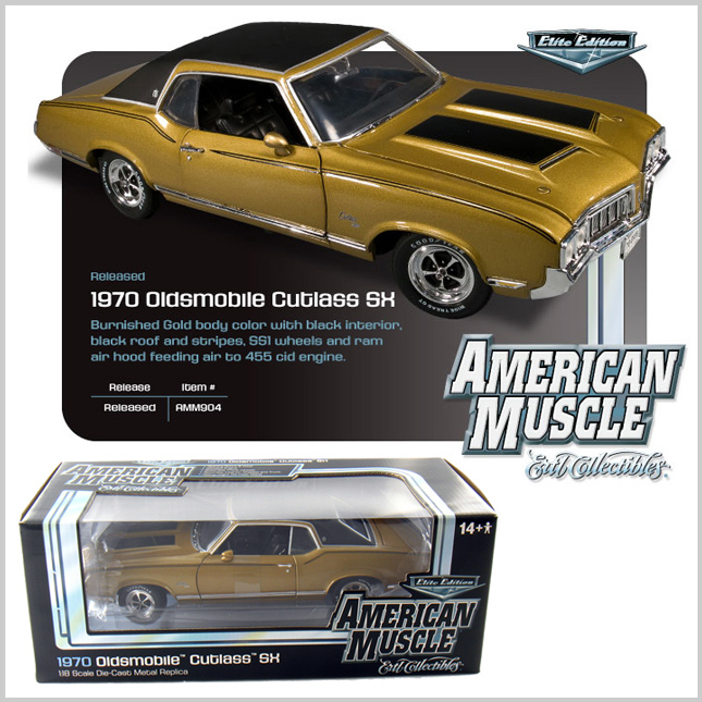 1970 Olds Cutlass SX - Burnished Gold (Ertl American Muscle) 1/18