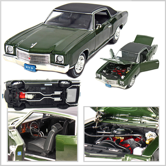 1971 Chevy Monte Carlo SS 454 - Antique Green (Ertl American Muscle) 1/18