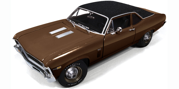 1969 Chevy Nova SS - Burnished Brown Metallic (AutoWorld Ertl Elite) 1/18