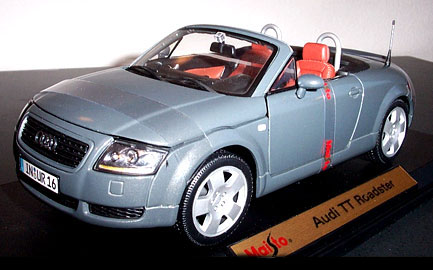 2001 Audi TT Roadster - Gray (Maisto) 1/18