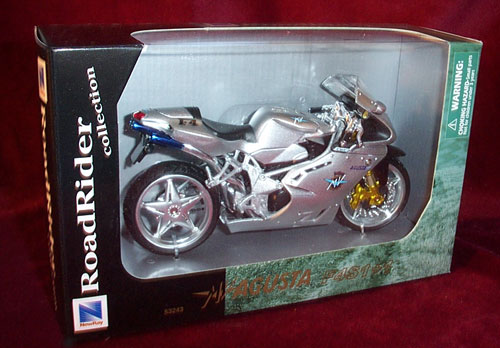 MV Agusta F4 S1+1 Motorcycle - Silver (NewRay) 1/12