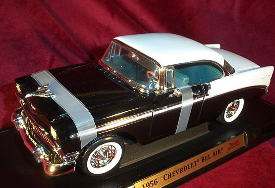 1956 Chevy Bel Air Coupe - Black (YatMing) 1/18