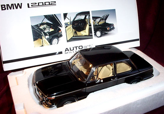 1974 BMW 2002 L - Black (AUTOart) 1/18