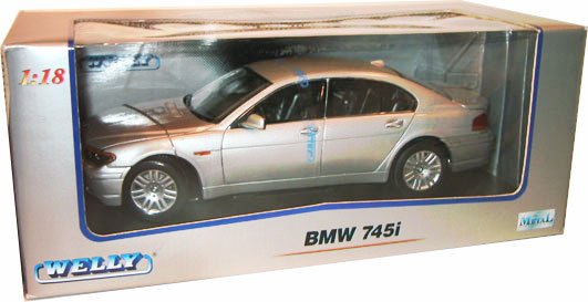 2002 BMW 745i - Silver (Welly) 1/18