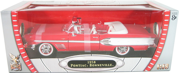 1958 Pontiac Bonneville - Red (YatMing) 1/18