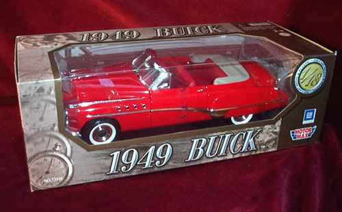 1949 Buick Roadster - Red (MotorMax) 1/18