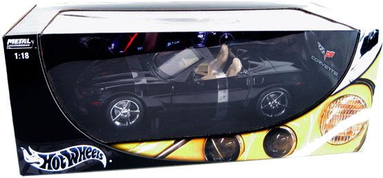 2005 Chevy Corvette C6 Convertible - Black (Hot Wheels) 1/18