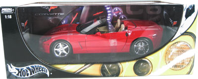 2005 Chevy Corvette C6 Convertible - Red (Hot Wheels) 1/18