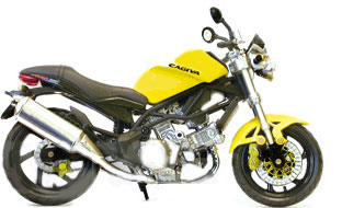 2001 Cagiva Raptor 1000 - Yellow (NewRay) 1/12