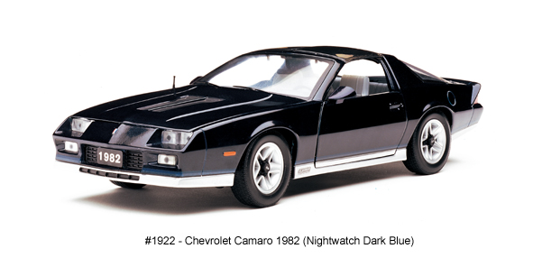 1982 Chevy Camaro Z28 - Nightwatch Dark Blue (Sun Star) 1/18