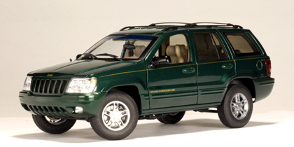 1999 Jeep Grand Cherokee - Dark Green (AUTOart) 1/18