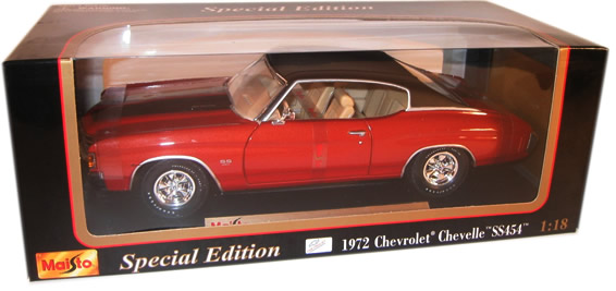 1972 Chevy Chevelle SS454 Coupe - Orange (Maisto) 1/18