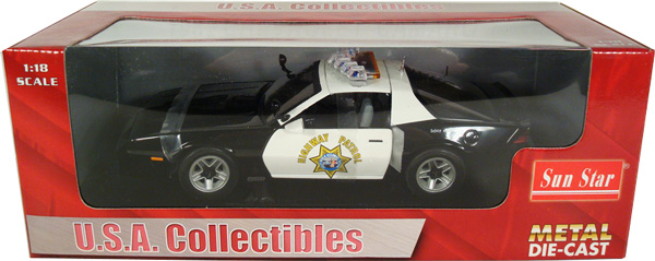 1982 Chevy Camaro Z28 - California Highway Patrol (SunStar) 1/18
