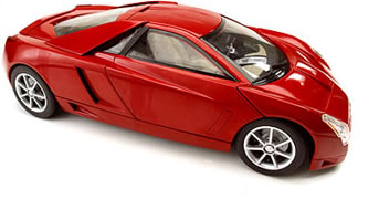 Cadillac Cien V12 Concept - Red (Hot Wheels) 1/18