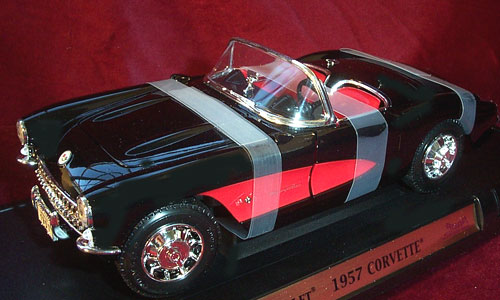 1957 Chevrolet Corvette Convertible - Black (YatMing) 1/18