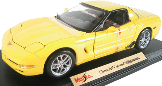 2001 Chevrolet Corvette Z06 - Yellow (Maisto) 1/18