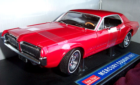 1967 Mercury Cougar XR7 - Red (SunStar) 1/18