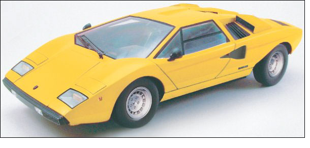 Lamborghini Countach LP400 - Yellow (Kyosho) 1/18