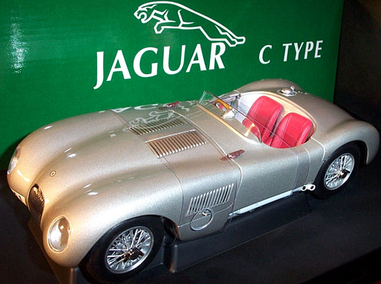 1951 Jaguar 120C C-Type - Silver (AUTOart) 1/18