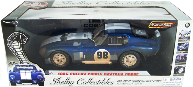 1965 Shelby Cobra Daytona #98 Coupe - Blue Dirty Version (Shelby Collectibles) 1/18