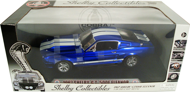 1967 Mustang Shelby GT-500E Eleanor - Hyperchrome Blue Limited Edition (Shelby Collectibles) 1/18
