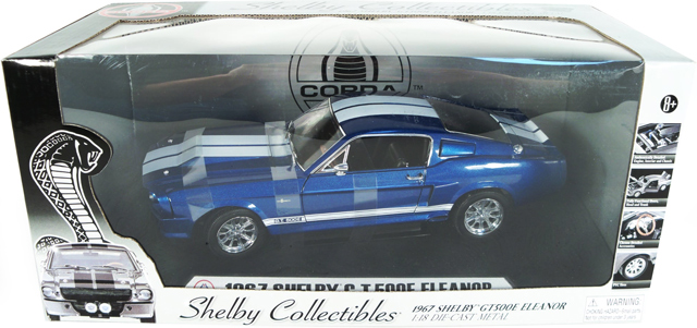 1967 Mustang Shelby GT-500E Eleanor - Blue (Shelby Collectibles) 1/18