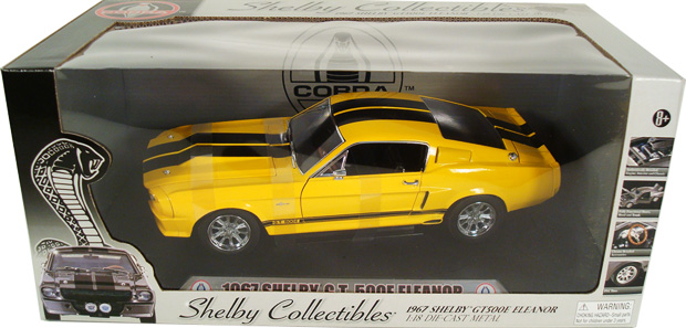 1967 Mustang Shelby GT-500E Eleanor - Yellow (Shelby Collectibles) 1/18