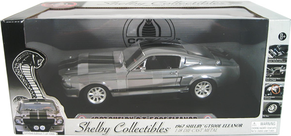 1967 Mustang Shelby GT-500E Eleanor - Anodized Chrome (Shelby Collectibles) 1/18