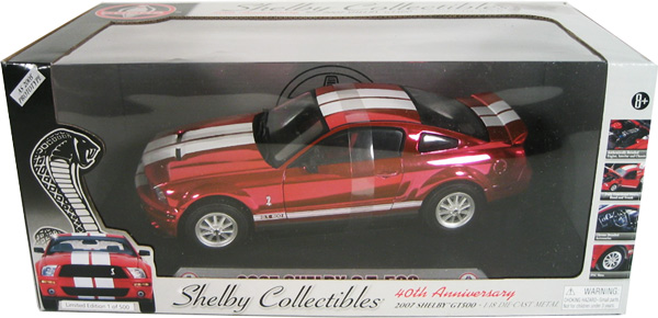 2007 Shelby Mustang GT-500 - Anodized Red Chrome Chase Car (Shelby Collectibles) 1/18