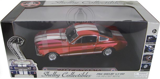 1966 Shelby Mustang GT 350 - Red Chrome (Shelby Collectibles) 1/18