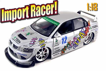 Mitsubishi Lancer Evolution VIII w/ Racinghart "CP8R" (Import Racer) 1/18