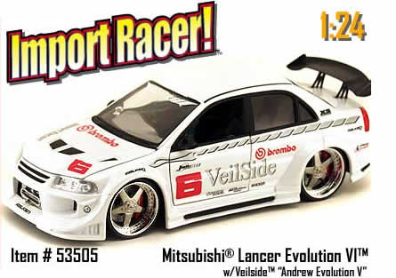 Mitsubishi Lancer EVO VI - White (Import Racer) 1/24