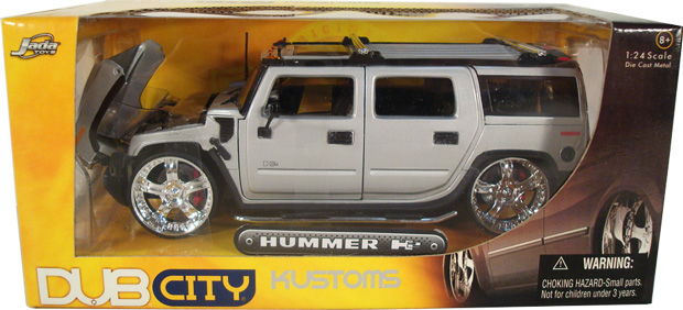 2003 Hummer H2 - Silver w/ Divinci "Havoc" Wheels (DUB City) 1/24