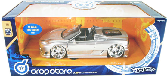 Ferrari 360 Spider - Silver (Hot Wheels Dropstars) 1/21