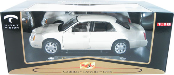 2002 Cadillac Deville DTS - White w/ Night Vision (Maisto) 1/18