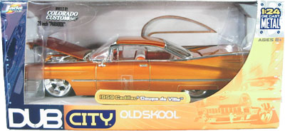 1959 Cadillac Coupe deVille - Orange - Old Skool (DUB City) 1/24