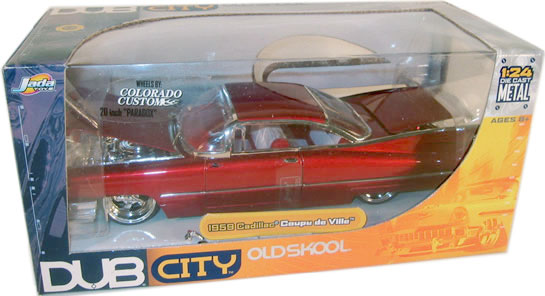 1959 Cadillac Coupe de Ville - Red - Old Skool (DUB City) 1/24