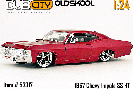 1967 Chevy Impala SS - Candy Red (DUB City) 1/24