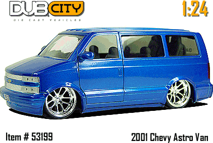 Chevy Astro Van - Blue (DUB City) 1/24