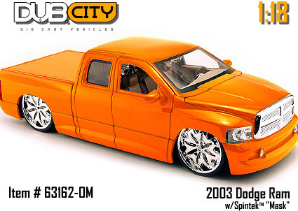 2003 Dodge Ram w/ Spintek "Mask" - Orange (DUB City) 1/18